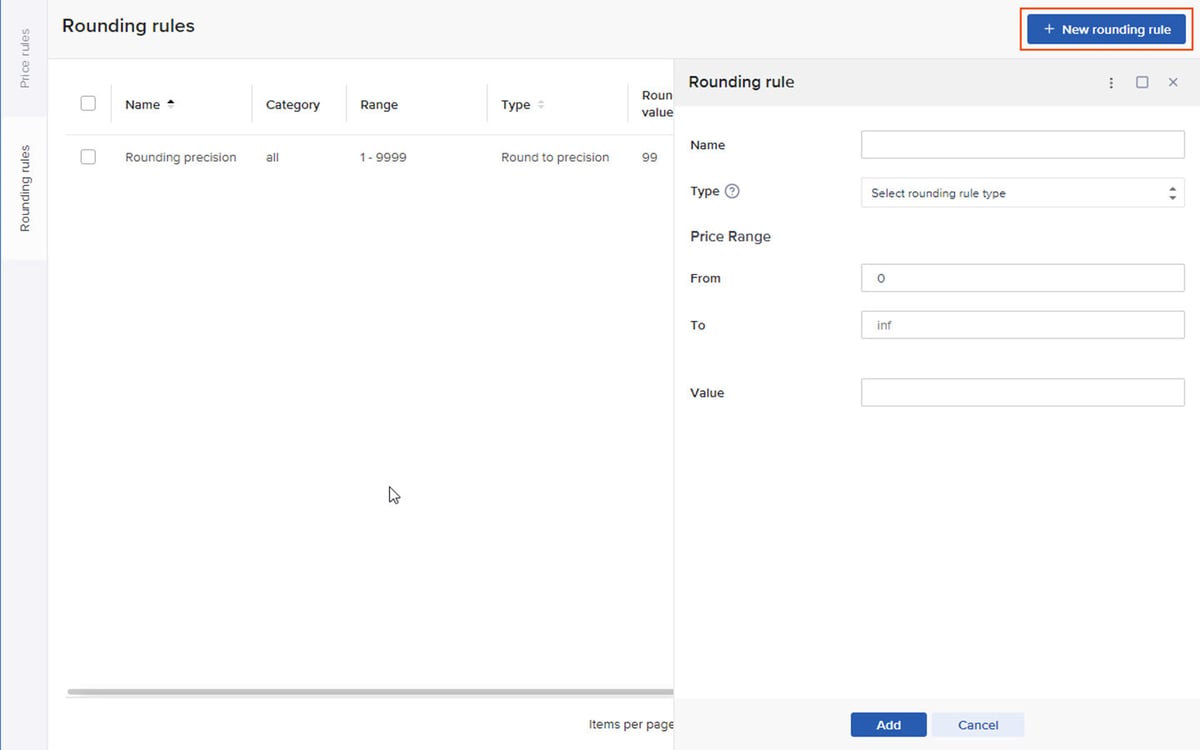 Price Manager - Rounding